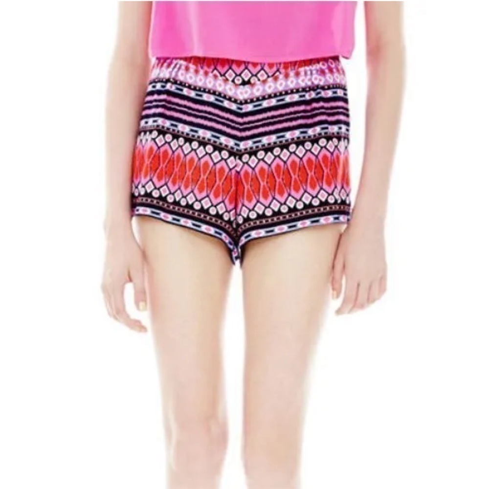 L’amour Nanette Lepore Boho Pleated Elastic Yolk Soft Shorts Size Medium